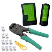 W-Star Network Tool Set WS193, UTP-Tester, RJ45 RJ11 Zange, Bumper, 10x RJ45