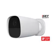 iGET SECURITY EP26 Weiß - WiFi batteriebetriebene FullHD Kamera, IP65, Ton, Standalone und für Alarm M5-4G CZ