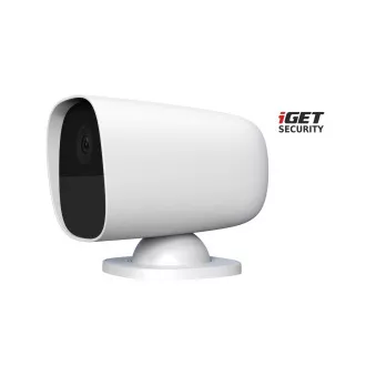 iGET SECURITY EP26 Weiß - WiFi batteriebetriebene FullHD Kamera, IP65, Ton, Standalone und für Alarm M5-4G CZ