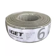 Installationskabel iGET CAT6 UTP PVC Eca 100m/Dose, Drahtkabel, mit Brandverhaltensklasse Eca