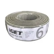 Installationskabel iGET CAT6 UTP PVC Eca 100m/Dose, Drahtkabel, mit Brandverhaltensklasse Eca