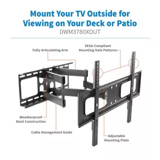 Tripplite Halterung für TV-Geräte und Monitore 37"...80", Gelenkarm, Outdoor