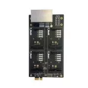 Yeastar EX08 Karte, 8 Anschlüsse, 4 Positionen für S2, O2, SO, BRI, GSM