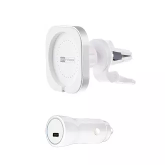 ER POWER CAR VENT MOUNT Halterung für MagSafe Ladegerät   20W Autoladegerät - weiß