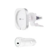 ER POWER CAR VENT MOUNT Halterung für MagSafe Ladegerät   20W Autoladegerät - weiß