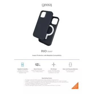 ZAGG GEAR4 D3O Rio Snap Abdeckung iPhone 12 mini schwarz