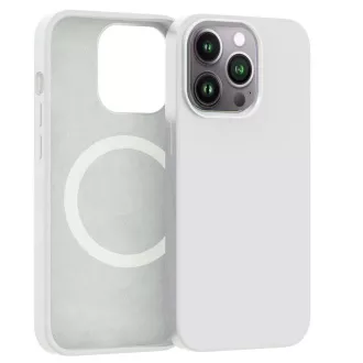 ER POWER Silikonhülle CARNEVAL SNAP für iPhone 14 Pro mit MagSafe - Weiß