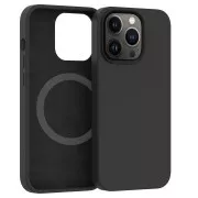 ER POWER Silikonhülle CARNEVAL SNAP für iPhone 14 Pro mit MagSafe - Schwarz