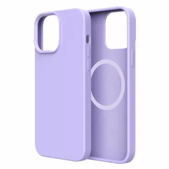 ER POWER Silikonhülle CARNEVAL SNAP für iPhone 14 mit MagSafe - hellviolett
