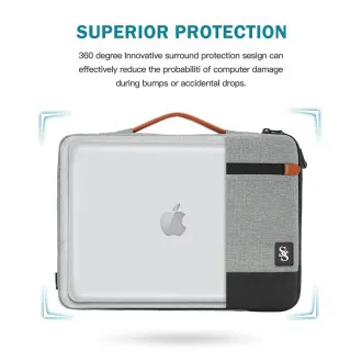 Seine Scene Laptop-Tasche Seine Scene Dijon Sleeve 13,6" - grau