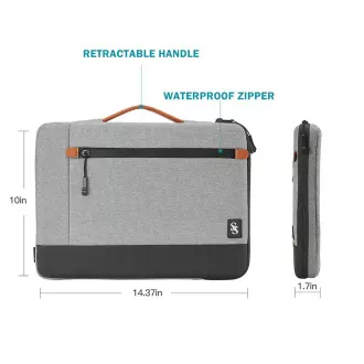 Seine Scene Laptop-Tasche Seine Scene Dijon Hülle 16" - grau