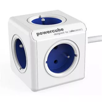 Steckdosen-Verlängerung. PowerCube EXTENDED, Blau, 5-Steckdosen, 1,5 m Kabel
