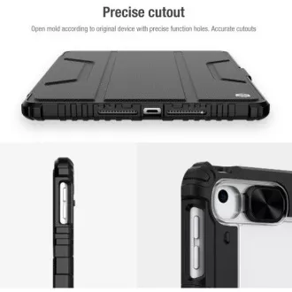 Nillkin Bumper PRO Protective Stand Case für iPad 10.2 2019/2020/2021 Schwarz