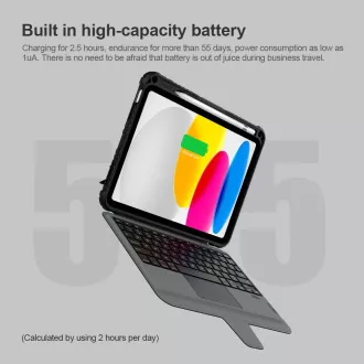 Nillkin Bumper Combo Keyboard Case für iPad 10.9 2022 Schwarz