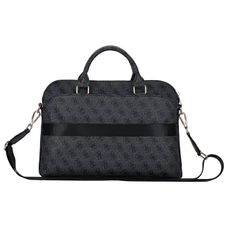 Guess PU 4G Triangle Logo Notebooktasche 13/14/15" Schwarz