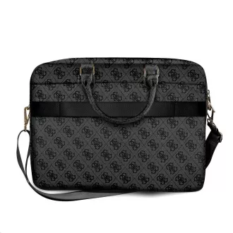 Guess PU 4G Metall Logo Notebooktasche 15/16" Grau