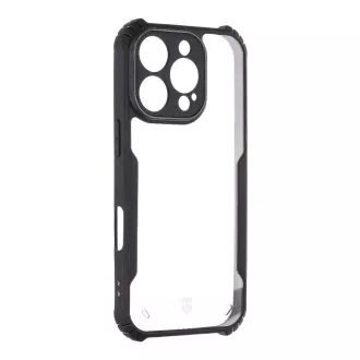 Tactical Quantum Stealth Cover für Apple iPhone 16 Pro Klar/Schwarz