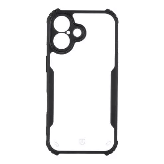Tactical Quantum Stealth Cover für Apple iPhone 16 Klar/Schwarz