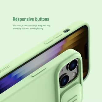 Nillkin CamShield Silky Magnetische Silikonhülle für Apple iPhone 14 Schwarz