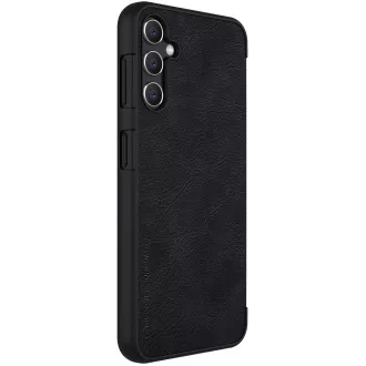 Nillkin Qin Buch Fall für Samsung Galaxy A14 5G Schwarz