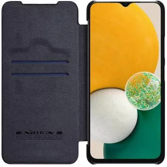 Nillkin Qin Buch Fall für Samsung Galaxy A14 5G Schwarz