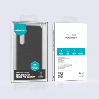 Nillkin Frosted PRO Magnetische Rückseite Abdeckung für Samsung Galaxy S23 Schwarz