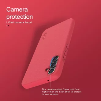 Nillkin Super gefrostet zurück Abdeckung für Samsung Galaxy A34 5G Pfau blau