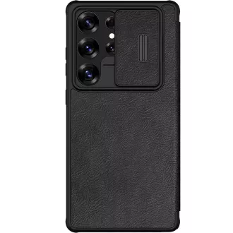 Nillkin Qin Buch PRO Fall für Samsung Galaxy S25 Ultra Schwarz