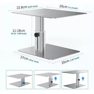 Nillkin HighDesk Verstellbarer Monitorständer Silber