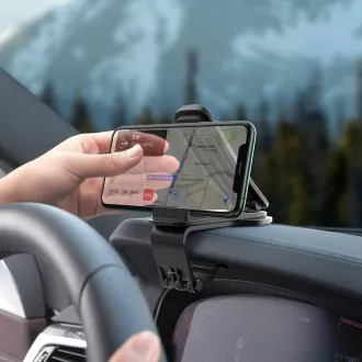 Baseus SUDZ-A01 Big Mouth Dashboard Telefonhalterung mit Clip Schwarz