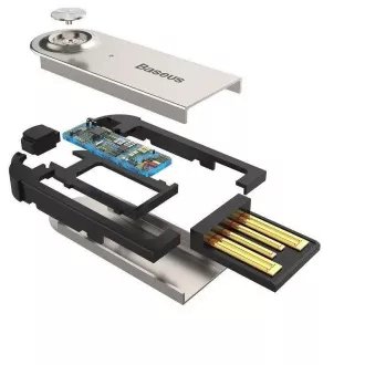 Baseus CABA01-01-01 Bluetooth 5.0 Adapter auf 3.5mm Klinke Schwarz