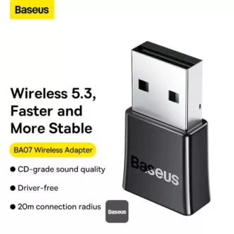 Baseus Wireless Bluetooth Adapter BA07 Schwarz Baseus Wireless Bluetooth Adapter BA07 Schwarz