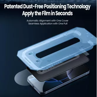 Nillkin gehärtetes Glas 0.25mm Guardian 2.5D für Apple iPhone 16 Pro Max Schwarz