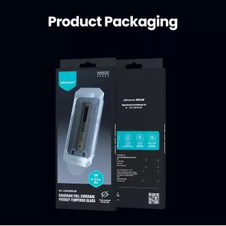 Nillkin gehärtetes Glas 0.25mm Guardian 2.5D für Apple iPhone 16 Pro Max Schwarz