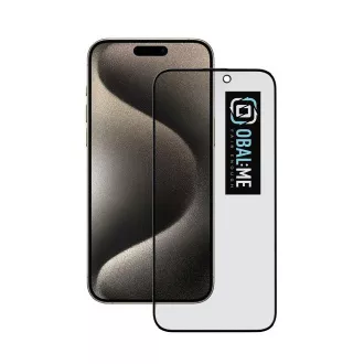 PAKET:ME Datenschutz 5D gehärtetes Glas für Apple iPhone 15 Pro Max Schwarz