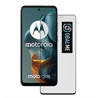PAKET:ME 5D gehärtetes Glas für Motorola G05/E15 Schwarz