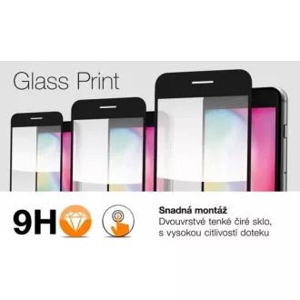 Alligator Schutz gehärtetes Glas GLASS PRINT, Xiaomi Redmi A2, schwarz, voller Bildschirm Klebstoff