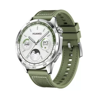Huawei Watch GT 4/46mm/Silber/Elegantes Band/Grün Huawei Watch GT 4/46mm/Silber/Elegantes Band/Grün