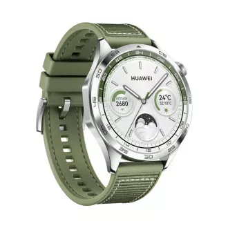 Huawei Watch GT 4/46mm/Silber/Elegantes Band/Grün Huawei Watch GT 4/46mm/Silber/Elegantes Band/Grün