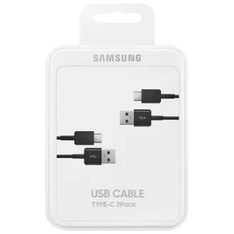 Samsung USB Typ C Kabel 2pcs Schwarz Samsung USB Typ C Kabel 2pcs Schwarz