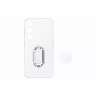 Samsung Transparente Hülle mit abnehmbarem Zubehörhalter für Samsung Galaxy S23 Transparent