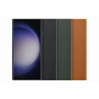 Samsung Leder Rückwand für Samsung Galaxy S23 Ultra Grün