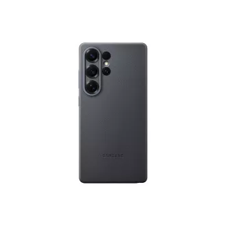 Samsung Vegan Leder Schutzhülle für Galaxy S25 Ultra Schwarz