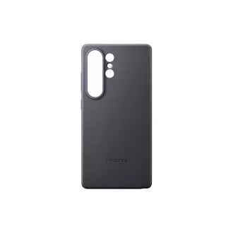 Samsung Vegan Leder Schutzhülle für Galaxy S25 Ultra Schwarz