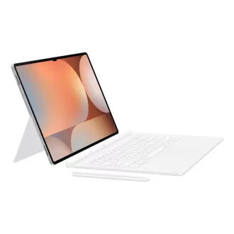 Samsung Schutzhülle mit Tastatur und Touchpad für Tab S10 Ultra/S9 Ultra Weiß