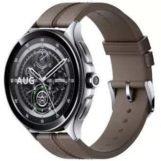 Xiaomi Watch 2 Pro/46mm/Silber/Elegantes Band/Braun