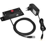Taste zum Öffnen der Kassenschubladen Virtuos 24 V, aus Metall, mit Kabel, mit elektronischer Öffnungsfunktion