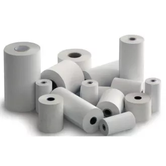 Thermopapier Breite 57mm, Rollenlänge 9m, 12mm Hohlraum (Rollendurchmesser bis 30mm) Thermopapier Breite 57mm, Rollenlänge 9m, 12mm Hohlraum (Rollendurchmesser bis 30mm)