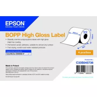 BOPP Hochglanz-Etikett Cont.R, 203mm x 68m