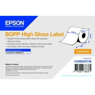 BOPP Hochglanz-Etikett Cont.R, 203mm x 68m BOPP Hochglanz-Etikett Cont.R, 203mm x 68m